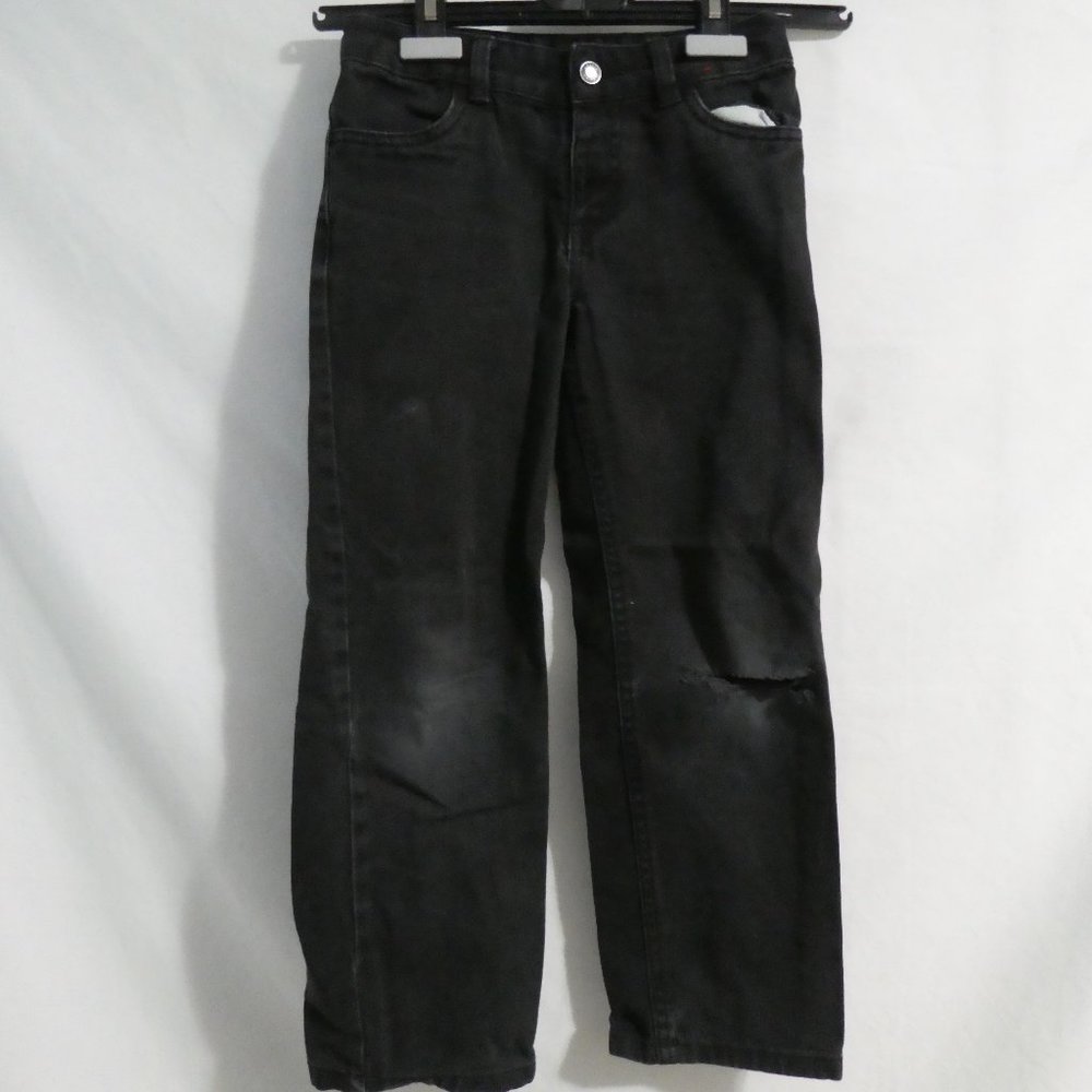 GEORGE size 6 faded black damaged denim. 100% cotton